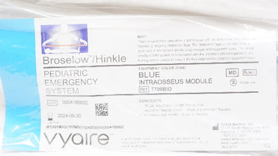 Vyaire 7700BIO Broselow/Hinkle Pediatric Emergency System Intraosseous Module(x)